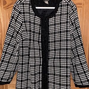 Patterned long coat